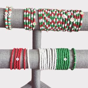 6 mixed beads bracelets
